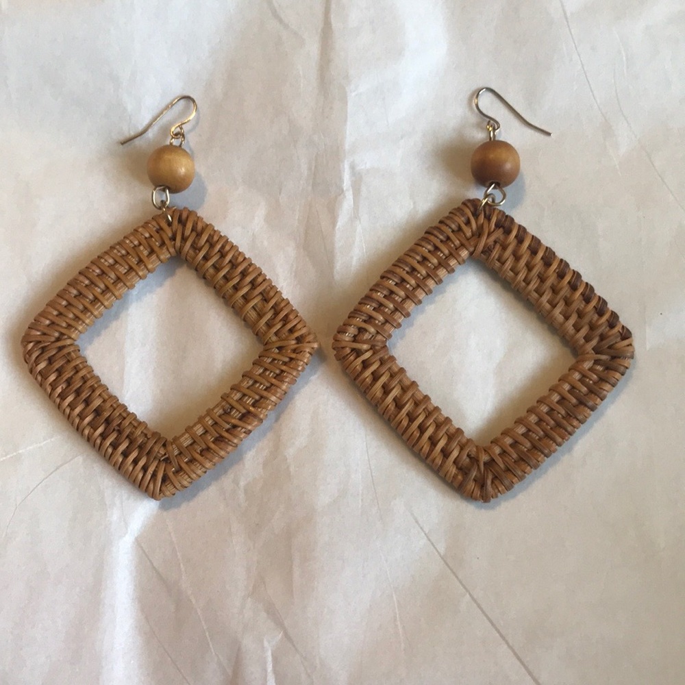 I.N.C (Macy’s) Wicker earrings